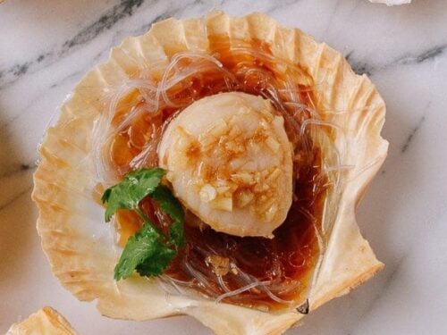steamed scallops